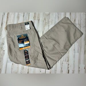 Ridgecut Toughwear Ultra Work Utility Pant Relaxed Fit Men's 44x30 Khaki NWT